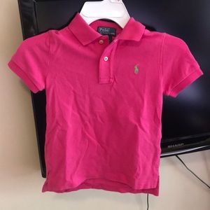 Boys Ralph Lauren pink polo shirt size 3T